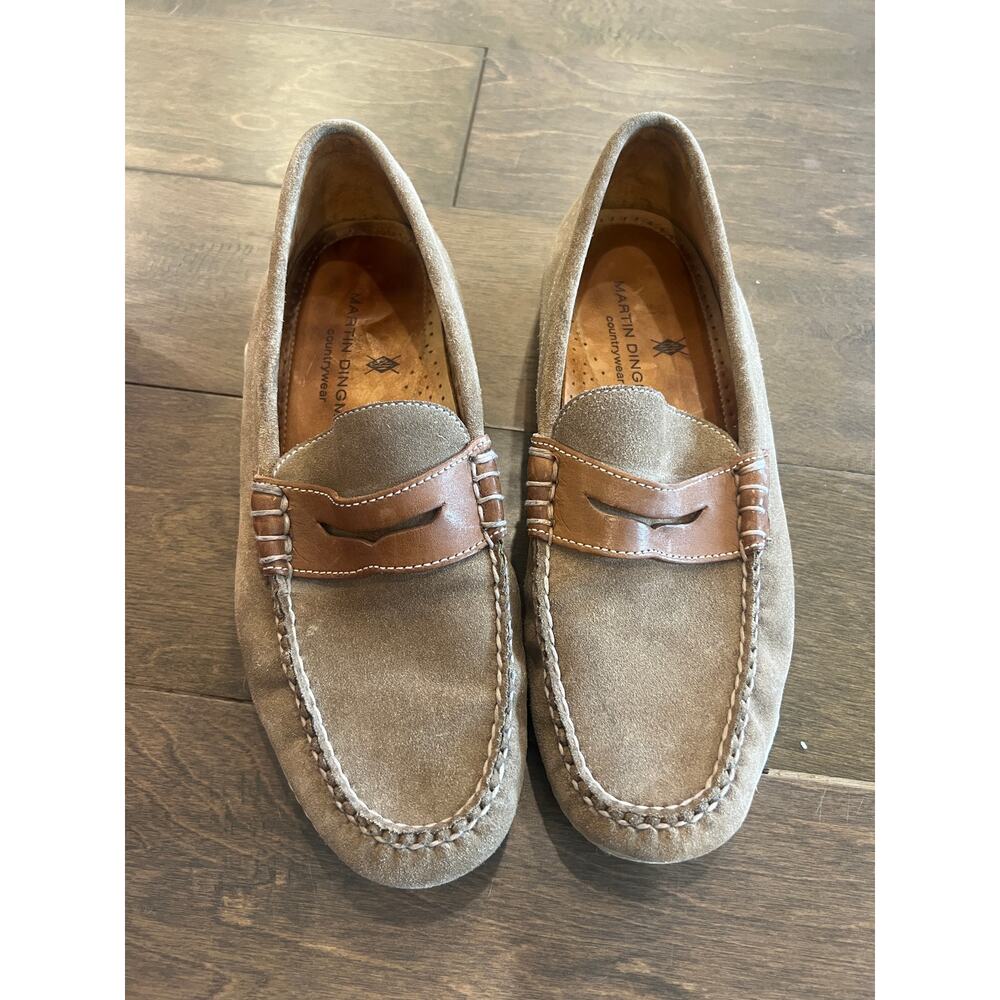 Martin Dingman Countrywear Men’s Size 8.5‎ Suede Leather Penny Loafer